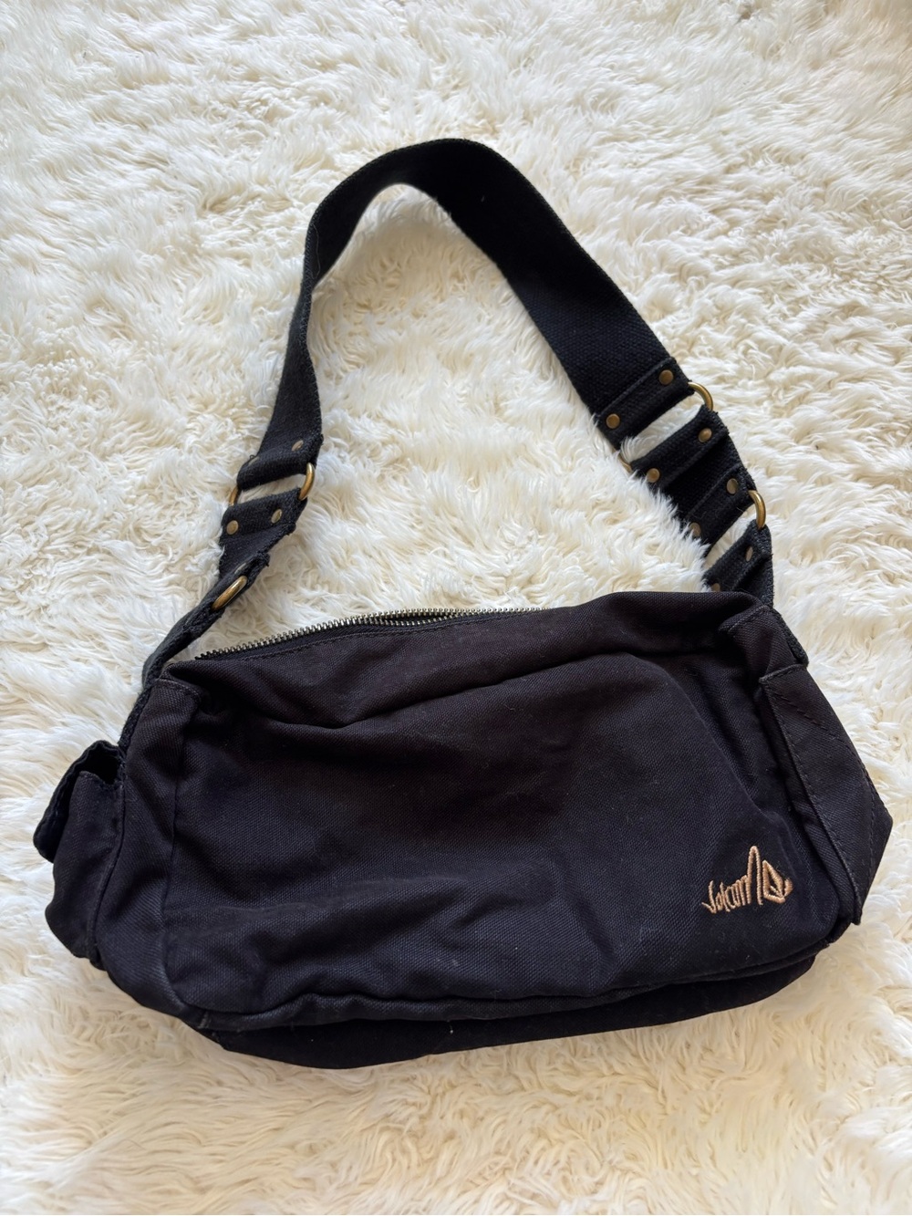 Y2K Volcom Black Shoulder Bag
